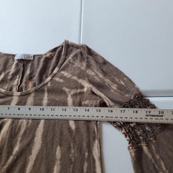 T-Party Shirt Womens Small Tie Dye Bell Sleeve Boho Y2K Fairy Grunge Whimsigoth - Picture 6 of 8